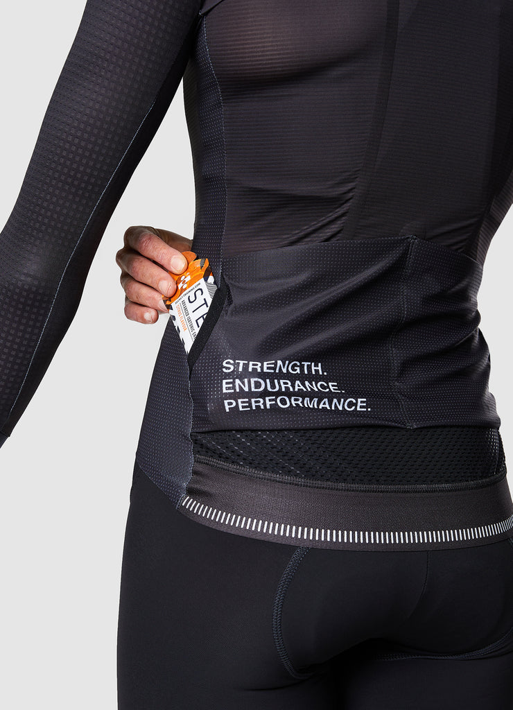 TRI-FIT SYKL PRO BLACK EDITION Long Sleeve Women's Cycling Jersey, available now